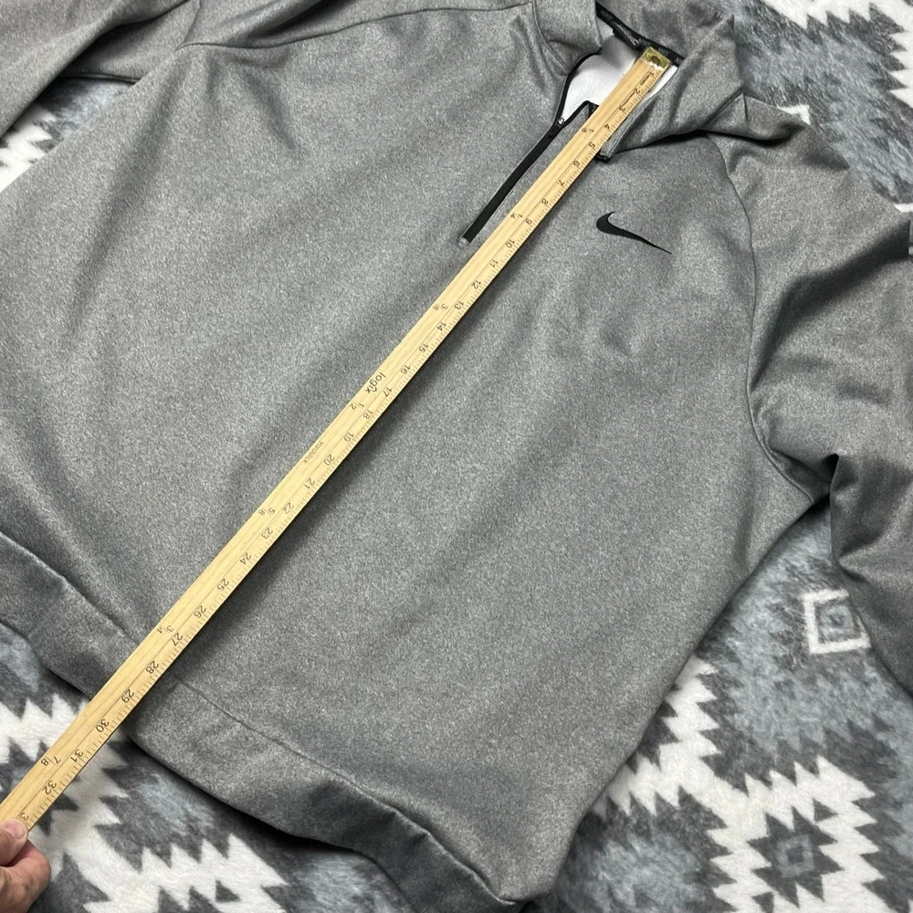 Nike Mens Dri-FIT 1/4 Zip Pullover Gray Fleece Training Top 4XL 836515-091